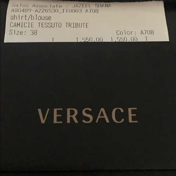 Versace Silk Button Up Shirt - Picture 7 of 7